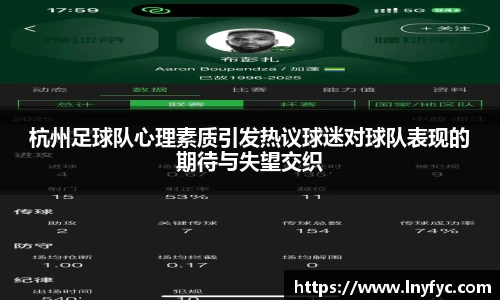杭州足球队心理素质引发热议球迷对球队表现的期待与失望交织